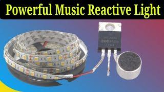 How To Make a Music Reactive Light|MOSFET Music Reactive LED Make IRFZ44N |Real Electron||