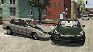 Crossroad Car Crashes 44 - BeamNG.Drive