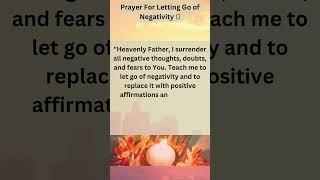 Prayer For Letting Go Of Negativity #Shorts