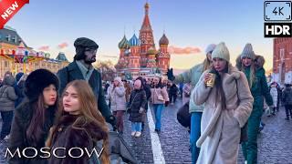 🪆 This is Moscow in 2025  The Crowd Makes Walking a Challenge  Red Square & GUM Tour | 4K HDR