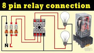 8 pin relay connection practical video