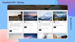 Photography Website - Unsplash API | Django Framework | Python | Bootstrap | API Integration