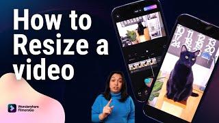 How to resize a video (Convert horizontal to vertical) | FilmoraGo Mobile Editing Tutorial