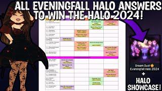 ALL EVENINGFALL HALO ANSWERS 2024 ROYALE HIGH! HALLOWEEN HALO ANSWERS TO WIN THE HALO!