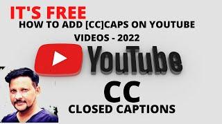 Youtube How to Add CC Caps | #subtitles #youtube