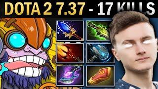 Tinker Gameplay Miracle with 17 Kills and Aghanims - Dota 7.37