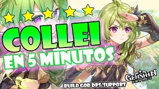 Mejor Dendro COLLEI BUILD GOD EN 5 MINUTOS!  - Guía build Collei - Genshin Impact