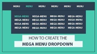 How to create the Mega Drop Down Menu using HTML and CSS - CSS Mega Menu