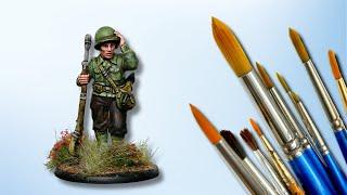 Painting a US Rifleman from Bolt Action - LoFi Relaxing Art