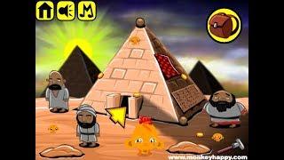 Monkey Go Happy Stage 361 - Egyptian Pyramids Theme Walkthrough [PencilKids]