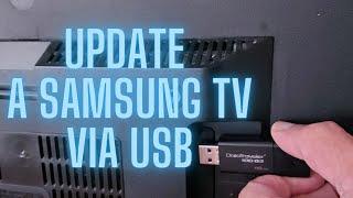 How to update a Samsung TV via USB #samsungtv #update