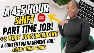  A 4 TO 5 HOUR SHIFT PART TIME JOB! + MANAGE CONTENT - WORK FROM HOME JOBS 2025