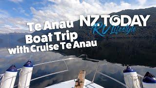 Lake Te Anau boat trip NZ - #nztravel  #RVLifestyle #southislandnz #motorhome #caravan #camping