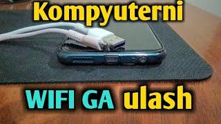 kompyuterni internetga yoki wifiga telefon orqali ulash | internetga ulanish.