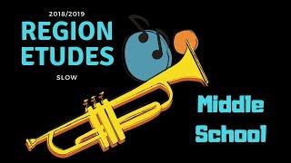 Slow Unison Etude for Trumpet 2019 Region 29 Middle School Audition Music