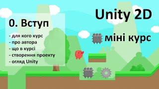 Курс Unity 2D: 0. Вступ – інформація про курс, створення проекту, огляд Unity