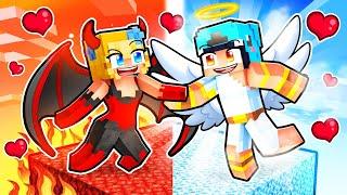 Omz Angel and Crystal Devil Love Story in Minecraft