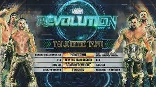 AEW Revolution Adam Page & Kenny Omega vs The Young Bucks highlights