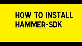 How To Download Hammer SDK  Tutorial