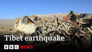 Tibet earthquake search for survivors under way in freezing temperatures | BBC News