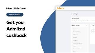 Set up DSers - Get your Admitad cashback - DSers