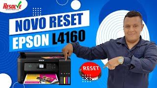  Novo Reset Epson L4160 L4150. A almofada de tinta da impressora está no final de sua vida útil.