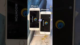 Comparison which Faster iPhone 6s vs iPhone 6 - Start Open Mobile Legends #shorts