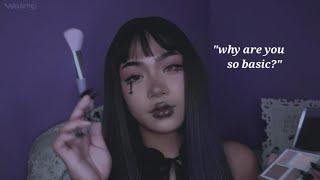 asmr. mean alt girl fixes your makeup (while judging you). 