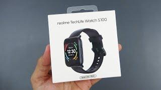 Realme TechLife Watch S100 unboxing, large screen 1.69 inch, battery continuous 12 days