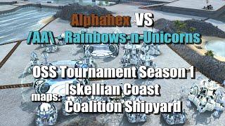 Alphahex vs /AA\ Rainbows-n-Unicorns - OSS Tournament S1 (Supreme Commander 2)