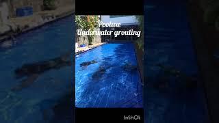 Underwater grouting  #epoxygrout #underwatergrout