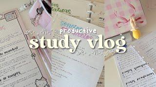 productive study vlog  lots of studying, being productive, getting back on track...