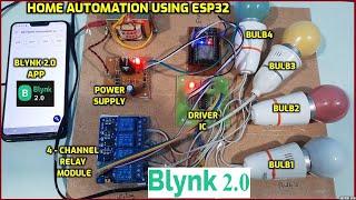 Home automation using ESP32 and Blynk 2.0 App | Blynk ESP32 Relay Control | IoT Project