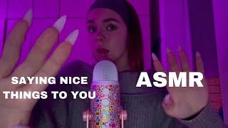 [ASMR] Putting you to sleep// АСМР Уложу тебя спать (visual triggers, positive affirmations)