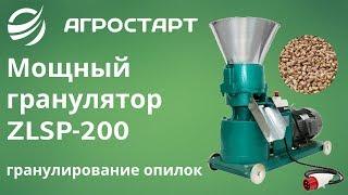 Мощный гранулятор ZLSP-200. Обзор гранулирование опилок. Агростарт