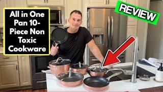 All in One Pan 10 Piece Non Toxic Cookware Set REVIEW