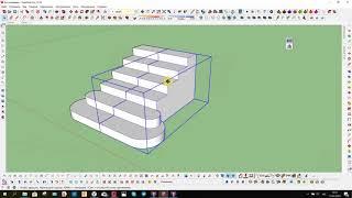 создание лестницы в SketchUp