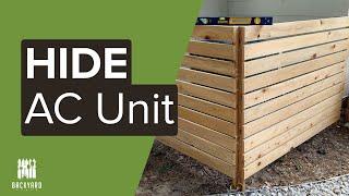 How to Hide Air Conditioner Unit Outside | Backyardscape