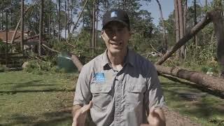 Parts of Valdosta, Georgia, buried under trees from Hurricane Helene