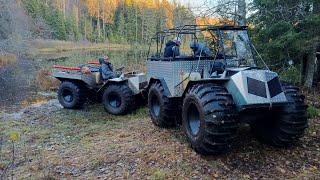 ПОСЛЕДНЯЯ РЫБАЛКА В ДЕБРЯХ ВЕПССКИХ ЛЕСОВ 2024 года. ПЕРЕШЛА В СПАСИТЕЛЬНУЮ ОПЕРАЦИЮ ВЕЗДЕХОДА.