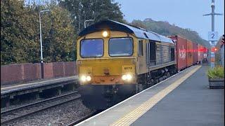 “Cromer Lifeboat” 66714 GBRf 4E21 container freight 16:14 14E Lea Road 4/11/2024