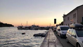 Gorgeous summer sunset in Rovinj, Croatia