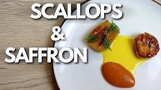 Michelin star SCALLOPS & SAFFRON recipe | Fine Dining At Home