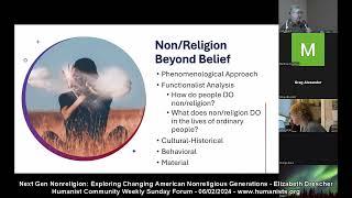 Next Gen Nonreligion: Exploring Changing American Nonreligious Generations - Elizabeth Drescher