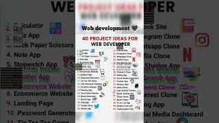 Web development projects #coding #programming