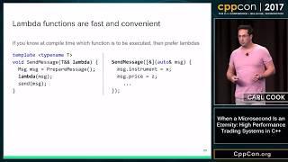 CppCon 2017: Carl Cook “When a Microsecond Is an Eternity: High Performance Trading Systems in C++”