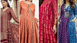 Angrakha Long Frocks || Attractive Angrakha Frocks Style || Latest Angrakha Frock Design