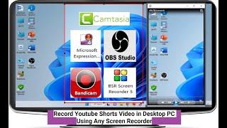 How to Record Youtube Shorts Videos Using Any Screen Recorder in Desktop PC (9:16)