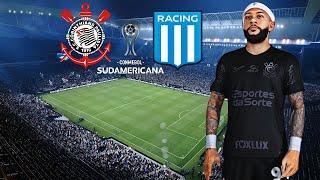 DEPAY VOLTOU!! CORINTHIANS X RACING (ARG) ULTRA REALISTA 4K | COPA SUL AMERICANA 2024 | PES 2021.