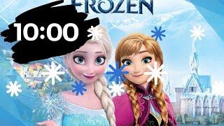 Frozen 10 Minute Countdown Timer with Relaxing Music for Classroom Work or Napping| Calm Music